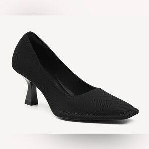 Cosy Island Square Toe Pumps Black Size 5